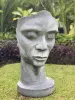  Product image 1 of the product “Dilan - Face looking to the left, 90 cm H | cast stone ”